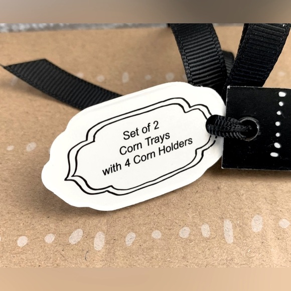 Rae Dunn Corn Trays and Corn Holders - pack of 2 - Picture 6 of 7